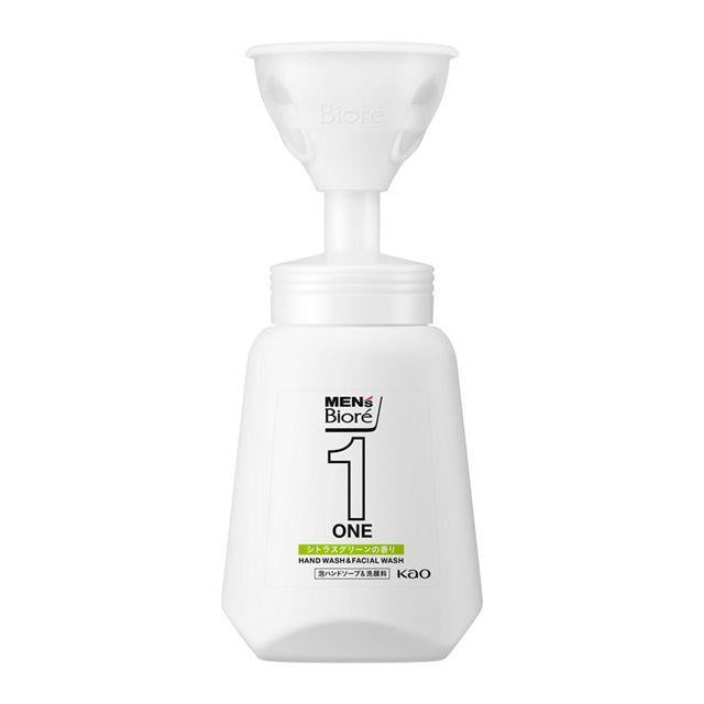 4901301407696 Men’s Biore ONE Foaming Hand Soap & Facial Cleanser Bottle