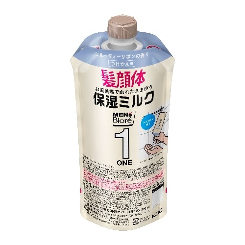 4901301408570 Men’s Biore ONE All-in-One Moisturizing Milk Fruity Soap Scent Refill