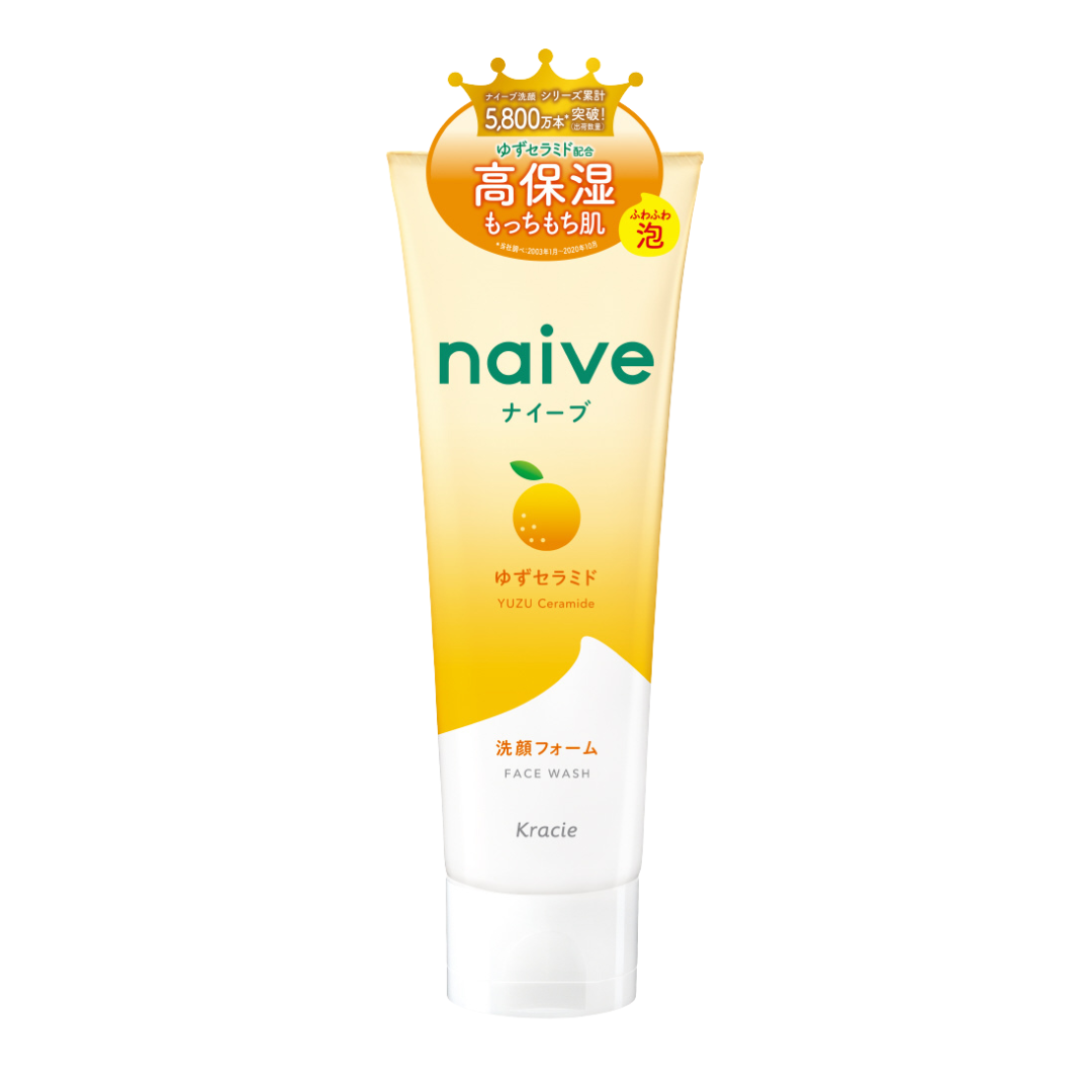 Naive Facial Cleansing Foam with Yuzu Ceramide 130g