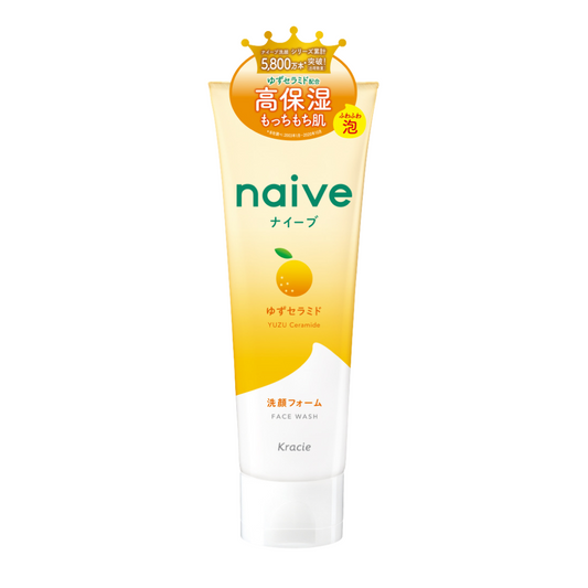 Naive Facial Cleansing Foam with Yuzu Ceramide 130g