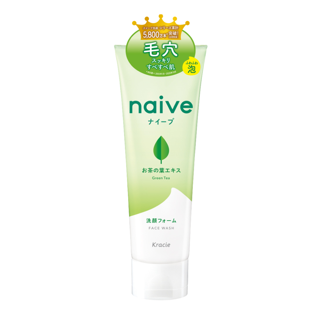 Naive Facial Cleansing Foam with Green Tea Leaf Extract 130g