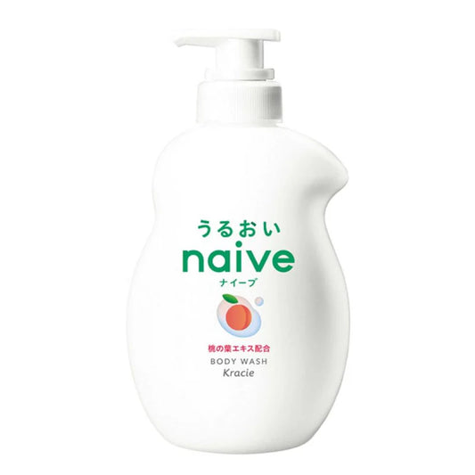 Naive Body Soap Peach Leaf Pump 530ml