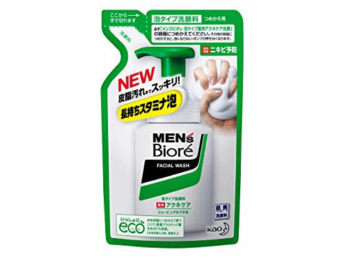4901301277817 Men’s Biore Foaming Medicated Acne Care Facial Cleanser Refill