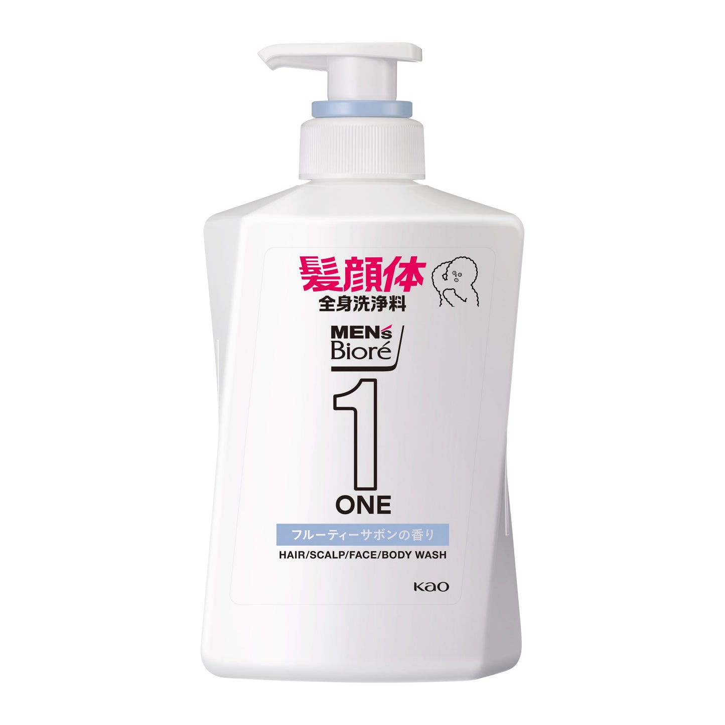 4901301350121 M Biore ONE All-in-One Body Wash Fruity Soap Scent Bottle