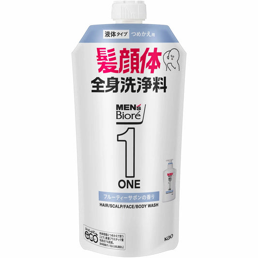 4901301350138 M Biore ONE All-in-One Body Wash Fruity Soap Scent Refill