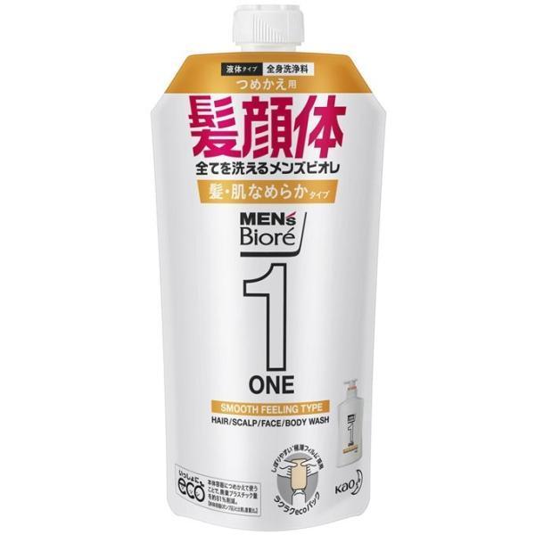 4901301371645 M Biore ONE All-in-One Body Wash Smooth Hair & Skin Type Refill