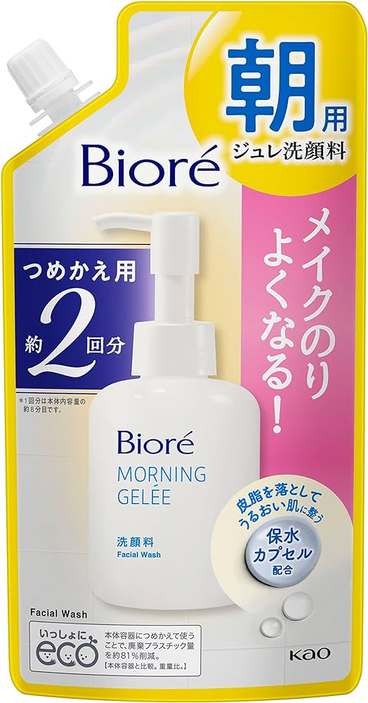 4901301381101 Biore Morning Gel Facial Cleanser Refill (2 Uses)