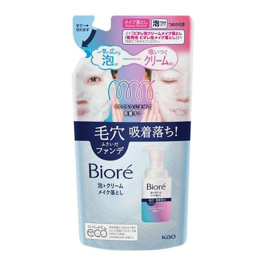 4901301388216 Biore Foaming Cream Makeup Remover Refill