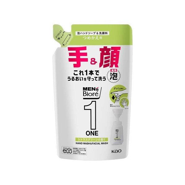 4901301408341 Men’s Biore ONE Foaming Hand Soap & Facial Cleanser Refill