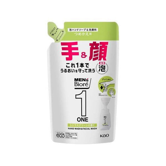 4901301408341 Men’s Biore ONE Foaming Hand Soap & Facial Cleanser Refill