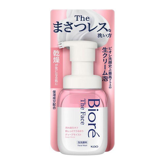 4901301408372 Biore The Face Foaming Facial Cleanser Deep Moist Bottle