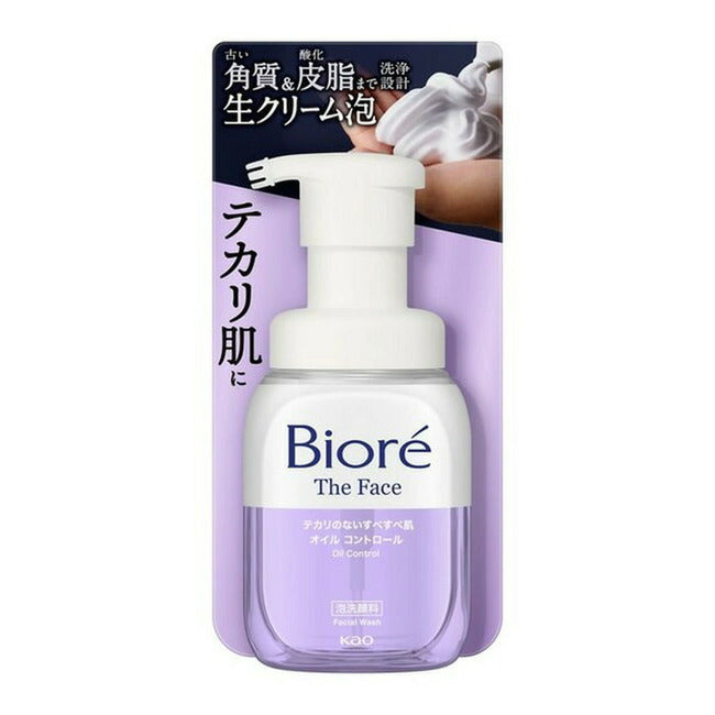 4901301408402 Biore The Face Foaming Facial Cleanser Oil Control Bottle