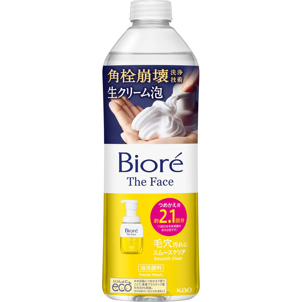 4901301414397 Biore The Face Foaming Facial Cleanser Smooth Clear Refill