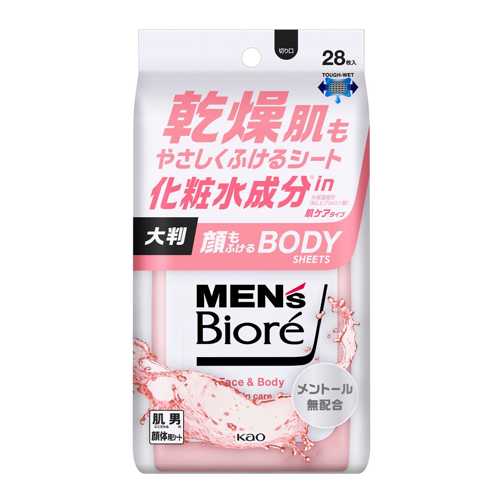 4901301416322 Men’s Biore Face & Body Wipes Skin Care Type