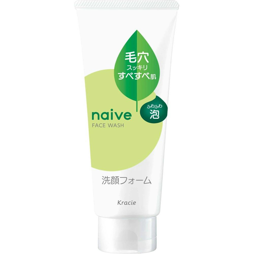 4901417672681 Naive Facial Cleansing Foam with Green Tea Leaf Extract 120g