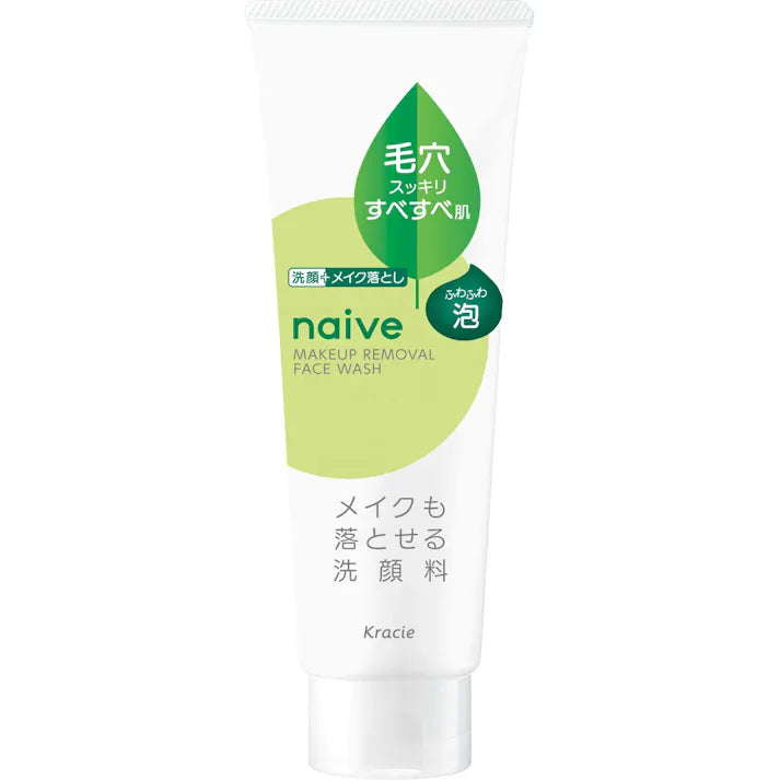 4901417672865 Naive Makeup Remover & Facial Cleansing Foam with Green Tea Leaf Extract 180g