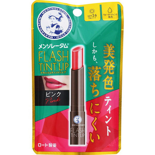 4987241192564 Mentholatum Flash Tint Lip Balm SPF26 PA+++ - Pink 2.0g