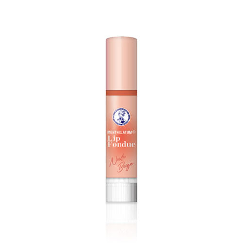 4987241194988 Mentholatum Lip Fondue Plumping Hydrating Balm - Nude Beige 3.2g