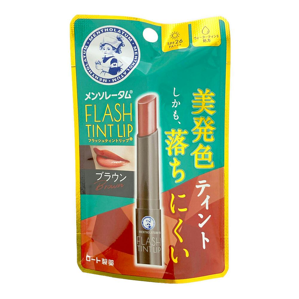 4987241194995 Mentholatum Flash Tint Lip Balm SPF26 PA+++ - Brown 2.0g