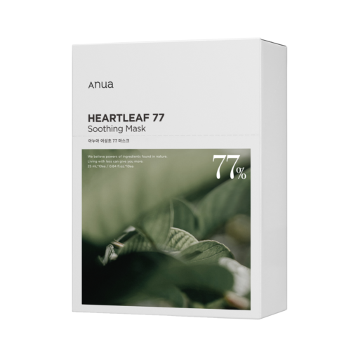 8809640730306 ANUA HEARTLEAF 77 SOOTHING SHEET MASK 25ml_GLB (10PCS)
