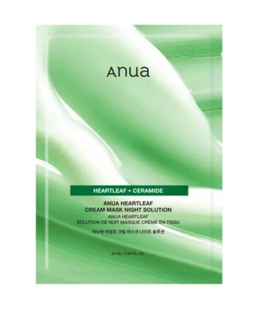 8809640730665 ANUA HEARTLEAF CREAM MASK NIGHT SOLUTION 25ml (10PCS)