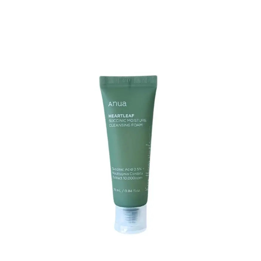 8809640733734 ANUA HEARTLEAF SUCCINIC MOISTURE CLEANSING FOAM 25ml