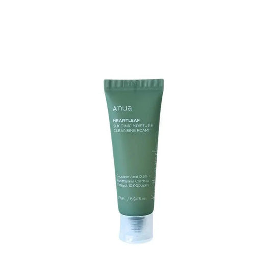 8809640733734 ANUA HEARTLEAF SUCCINIC MOISTURE CLEANSING FOAM 25ml