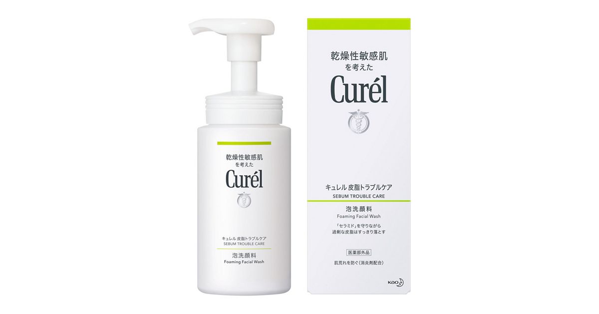 Curel Sebum Trouble Care Foaming Facial Wash 150ml
