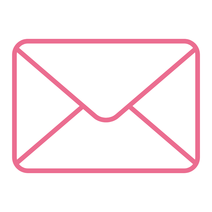 pink envelope icon jbeauty wholesale