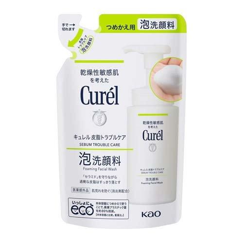 Curel Sebum Trouble Care Foaming Facial Wash Refill 130ml